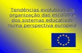 Tendências evolutivas de organização das escolas e dos sistemas educativos numa perspectiva europeia Fonte: Fonte: http://www.poap.pt/images/13/Uniao_Europeia_FSE.jpg.