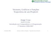 6 Outubro 2006Vectores, Gráficos e Funções - Trajectória de um Projéctil1 Vectores, Gráficos e Funções Trajectória de um Projéctil Jorge Cruz DI/FCT/UNL.