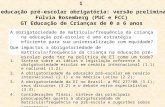 A educação pré-escolar obrigatória: versão preliminar Fúlvia Rosemberg (PUC e FCC) GT Educação de Crianças de 0 a 6 anos 1.Síntese sobre as idéias e legislação.
