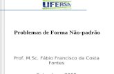 Problemas de Forma Não-padrão Prof. M.Sc. Fábio Francisco da Costa Fontes Setembro - 2009.