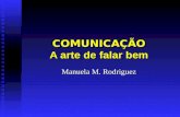 COMUNICAÇÃO A arte de falar bem Manuela M. Rodriguez.