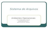 Sistema de Arquivos Ambientes Operacionais Prof. Simão Sirineo Toscani stoscani@inf.pucrs.br stoscani.