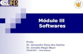 Módulo III Softwares Profs: Dr. Alexandre Rosa dos Santos Dr. Geraldo Regis Mauri ENG05207 - Informática.
