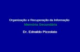 Organização e Recuperação da Informação Memória Secundária Dr. Ednaldo Pizzolato.