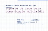 Suporte de rede para comunicação multimídia Universidade Federal de São Carlos PPG-CC Agosto/ 2003 Aluno: Renato Andre T Claudino.