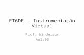 ET6DE - Instrumentação Virtual Prof. Winderson Aula03.
