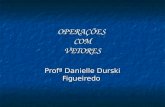 OPERAÇÕES COM VETORES Profª Danielle Durski Figueiredo.