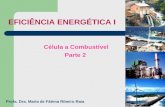 EFICIÊNCIA ENERGÉTICA I Célula a Combustível Parte 2 Profa. Dra. Maria de Fátima Ribeiro Raia.