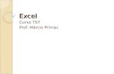 Excel Curso TST Prof. Márcio Primac. Introdução O Excel é um programa de planilha eletrônica desenvolvido pela Microsoft para Windows, que pode ser utilizado.