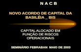 NOVO ACORDO DE CAPITAL DA BASILÉIA _ BIS CAPITAL ALOCADO EM FUNÇÃO DE RISCOS OPERACIONAIS N A C B SEMINÁRIO FEBRABAN MAIO DE 2003.