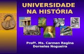 UNIVERSIDADE NA HISTÓRIA Profª. Ms. Carmen Regina Dorneles Nogueira.