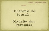 REVISÃO História do Brasil: Divisão dos Períodos.