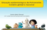 Situação epidemiológica da Poliomielite. Cenário global e nacional Samia Abdul S amad GT-AINFO/CGPNI/DEVEP/SVS/MS.