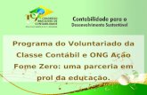 Programa do Voluntariado da Classe Contábil e ONG Ação Fome Zero: uma parceria em prol da educação.