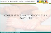 Ministério da Agricultura, Pecuária e Abastecimento SLIDE: Carlos Jurunna de Souza Castello Branco Técnico Denacoop COOPERATIVISMO E AGRICULTURA FAMILIAR.