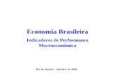 Economia Brasileira Indicadores de Performance Macroeconômica Rio de Janeiro - Outubro de 2008.