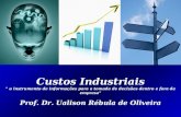 1/125 Engenharia de Produção – Custos Industriais – Prof. Dr. Ualison Rébula de Oliveira 1 Custos Industriais o instrumento de informações para a tomada.