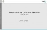 Negociação de Contratos Ágeis de Software Gabriel Chequer Outubro de 2011.