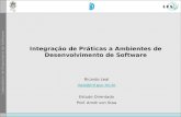 Integração de Práticas a Ambientes de Desenvolvimento de Software Ricardo Leal rleal@inf.puc-rio.br Estudo Orientado Prof. Arndt von Staa.