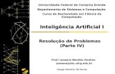 DSC/CCT/UFCG Inteligência Artificial I Resolução de Problemas (Parte IV) Prof. a Joseana Macêdo Fechine Prof. a Joseana Macêdo Fechine joseana@dsc.ufcg.edu.br