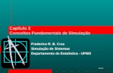 Cap.2/1 Capítulo 2 Conceitos Fundamentais de Simulação Frederico R. B. Cruz Simulação de Sistemas Departamento de Estatística - UFMG.