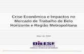 Maio de 2009 Crise Econômica e Impactos no Mercado de Trabalho de Belo Horizonte e Região Metropolitana.