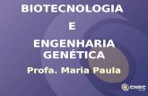 BIOTECNOLOGIA E ENGENHARIA GENÉTICA Profa. Maria Paula.