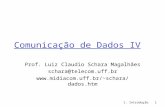 1: Introdução1 Comunicação de Dados IV Prof. Luiz Claudio Schara Magalhães schara@telecom.uff.br schara/dados.htm.