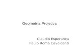 Geometria Projetiva Claudio Esperança Paulo Roma Cavalcanti.