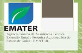 Agência Goiana de Assistência Técnica, Extensão Rural e Pesquisa Agropecuária do Estado de Goiás - EMATER.