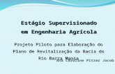 Estágio Supervisionado em Engenharia Agrícola Projeto Piloto para Elaboração do Plano de Revitalização da Bacia do Rio Barra Mansa Ana Caroline Pitzer.