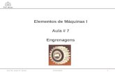 Elementos de Máquinas I Aula # 7 Engrenagens Prof. Dr. Israel J.C. Nuñez131/03/2009.