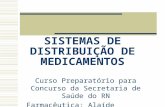 SISTEMAS DE DISTRIBUIÇÃO DE MEDICAMENTOS Curso Preparatório para Concurso da Secretaria de Saúde do RN Farmacêutica: Alaíde Menezes.