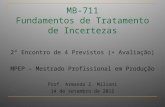 MB-711 Fundamentos de Tratamento de Incertezas 2º Encontro de 4 Previstos (+ Avaliação) MPEP – Mestrado Profissional em Produção Prof. Armando Z. Milioni.