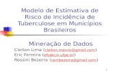 1 Modelo de Estimativa de Risco de Incidência de Tuberculose em Municípios Brasileiros Mineração de Dados Cleiton Lima ( cleiton.marcio@gmail.com ) cleiton.marcio@gmail.com.