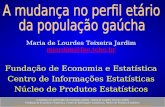 A mudança no perfil etário da população gaúcha - Maria de Lourdes Teixeira Jardim Fundação de Economia e Estatística, Centro de Informações Estatísticas,
