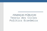 FINANÇAS PÚBLICAS Teoria dos Ciclos Político Econômico.