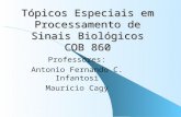 T ó picos Especiais em Processamento de Sinais Biol ó gicos COB 860 Professores: Antonio Fernando C. Infantosi Maurício Cagy.