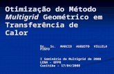 Otimização do Método Multigrid Geométrico em Transferência de Calor Dr. Sc. MARCIO AUGUSTO VILLELA PINTO I Seminário de Multigrid de 2008 LENA - UFPR Curitiba.