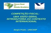 COMPETIÇÃO FISCAL: UMA VISÃO GERAL INTRODUTÓRIA DO CONTEXTO INTERNACIONAL Sergio Prado - UNICAMP.