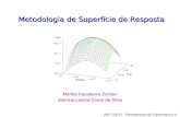 Metodologia de Superfície de Resposta Marília Canabarro Zordan Sabrina Letícia Couto da Silva MAT 02014 - Planejamento de Experimentos II.