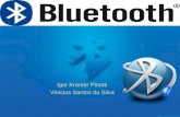 Igor Kramer Pinotti Vinícius Santos da Silva. Bluetooth Bluetooth é o nome dado a um protocolo de rádio, baseado em saltos em freqüência de curto alcance,