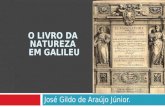 José Gildo de Araújo Júnior. O LIVRO DA NATUREZA EM GALILEU.