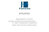 EPILEPSIA BERNARDO E FELIPE AMBULATÓRIO DE NEUROLOGIA 4º ANO MEDICINA -FAMEMA PROF DR MILTON MARCHIOLI.