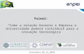 Painel: Como a relação Governo x Empresa e Universidade poderá contribuir para a inovação tecnológica Fortaleza 02_12_2010.