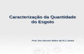 Caracterização da Quantidade do Esgoto Prof. Dra Gersina Nobre da R.C.Junior.