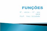 8ª. série – 9º. ano 2010 Prof. Ynez Soledade. Função Linear y = ax Função Identidade y = x Função Constante y = a Dê um exemplo para cada função e esboce.