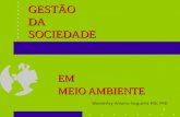 1 GESTÃO DA SOCIEDADE EM MEIO AMBIENTE Wanderley Antonio Nogueira MSc PhD.