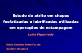 Maria Cristina Moré Farias Amilton Sinatora Estudo do atrito em chapas fosfatizadas e lubrificadas utilizadas em operações de estampagem Lydia Figueiredo.