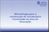 Metodologia para a construção do Vocabulário Controlado da área de Educação.